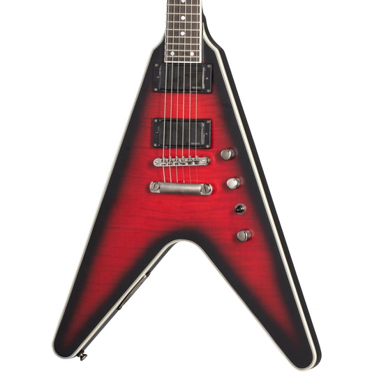 Epiphone Dave Mustaine Flying V Prophecy Electric Guitar - Aged Dark Red Burst