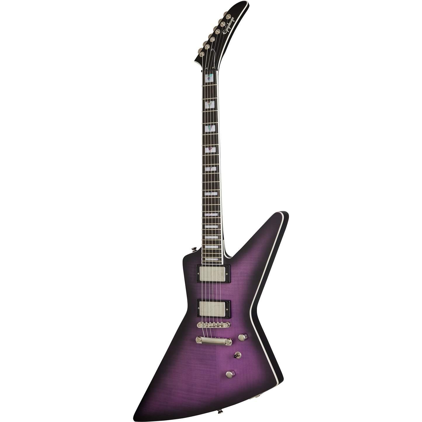 Epiphone Extura Prophecy Electric Guitar in Purple Tiger Aged Gloss