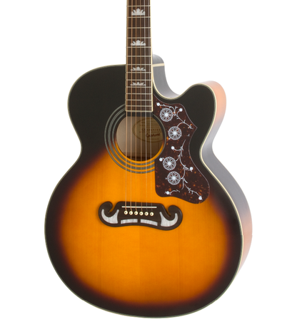 Epiphone J-200 EC Studio Acoustic-Electric Guitar - Vintage Sunburst