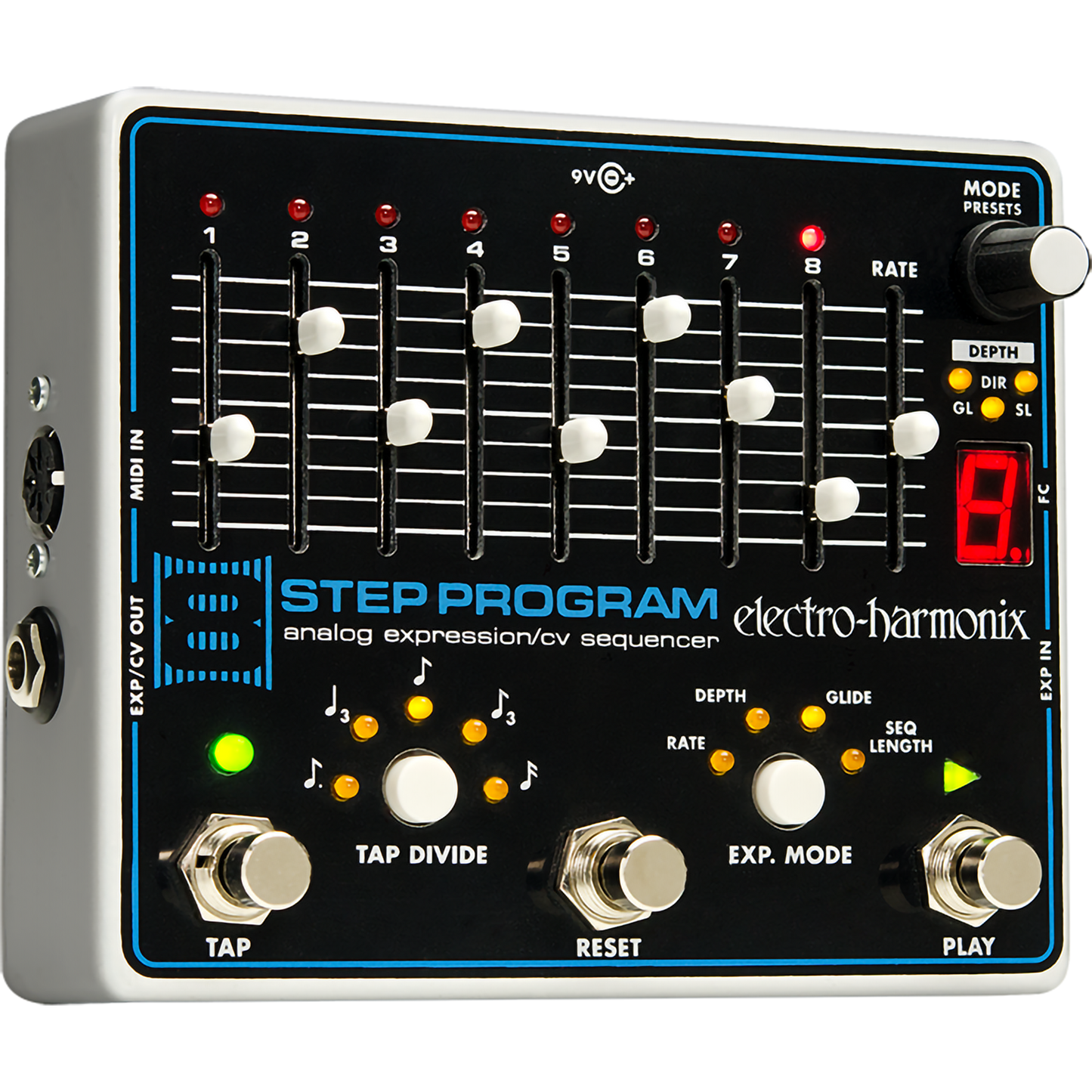 Electro Harmonix 8 Step Program Analog Expression Sequencer Guitar Pedal