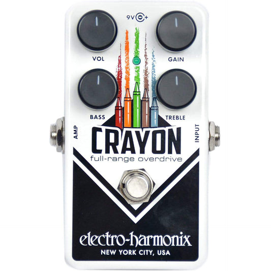 Electro Harmonix Crayon Guitar Overdrive Effects Pedal