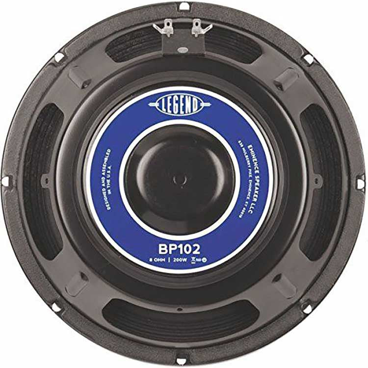 Eminence Legend BP102 10" Bass Amplifier Speaker, 200 Watts at 8 Ohms