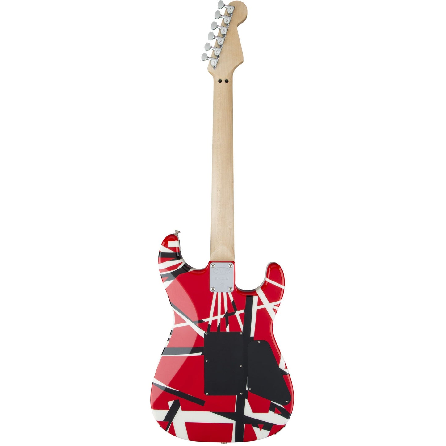 EVH Striped Series Left-Handed Electric Guitar - Red Black and White Stripes