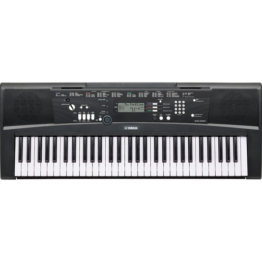 Yamaha EZ-220 61-Key Lighted Key Portable Keyboard with Adapter