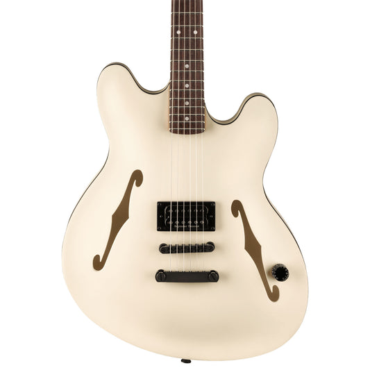 Fender Tom DeLonge Starcaster Semi-Hollow Electric Guitar - Satin Olympic White