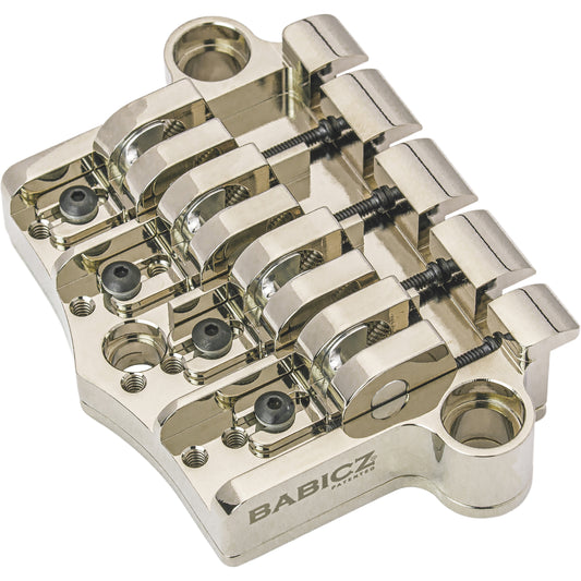 Babicz Full Contact Hardware FCH-3 Original Series Gibson 3 Point Style Bass Bridge - Nickel