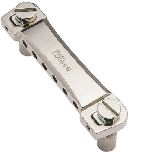Babicz Full Contact Hardware Twin Locking Tune-O-Matic Style Tailpiece - Nickel
