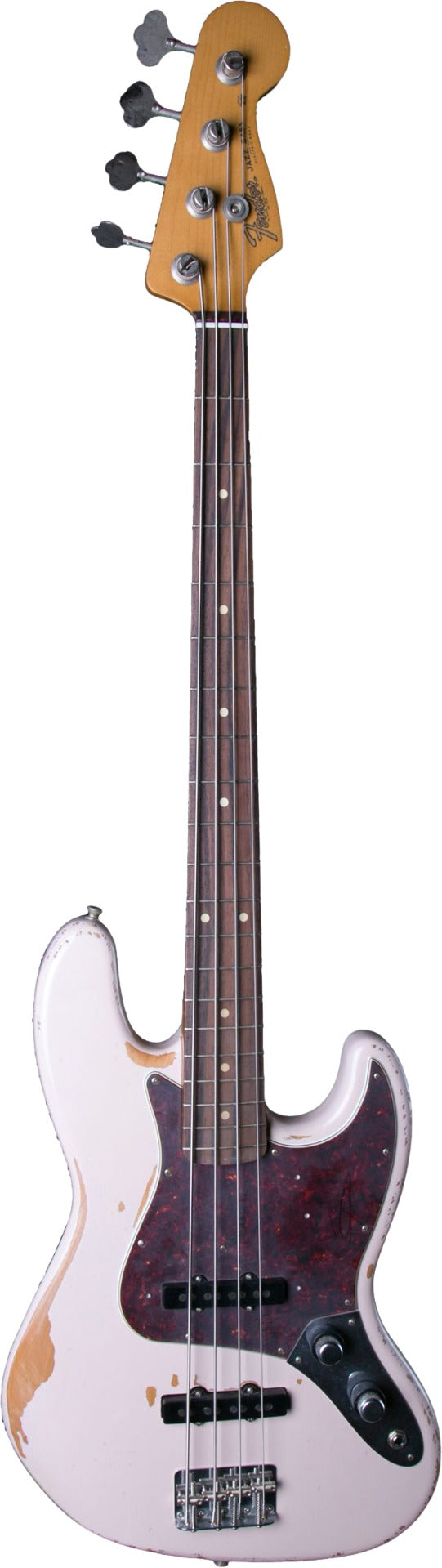 Fender Flea Signature Road Worn Electric Bass in Shell Pink w/ Gig Bag
