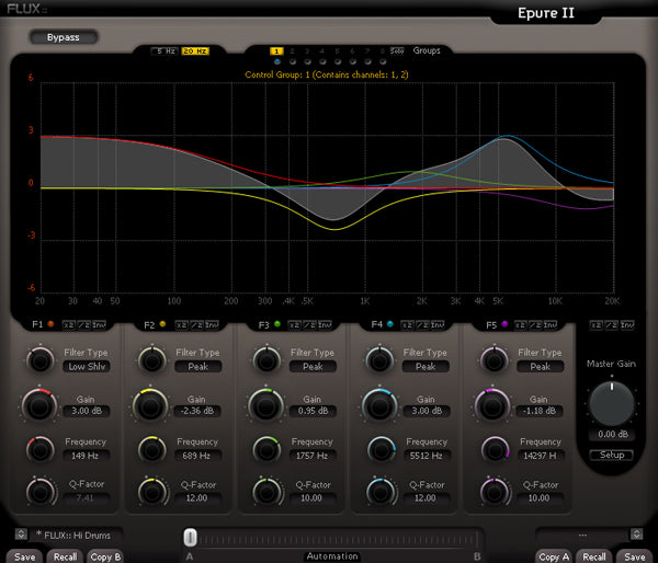 Flux EPure 2 5-Band Fully Parametric EQ for TDM