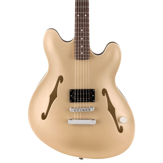 Fender Tom DeLonge Starcaster Semi-Hollow Electric Guitar - Satin Shoreline Gold