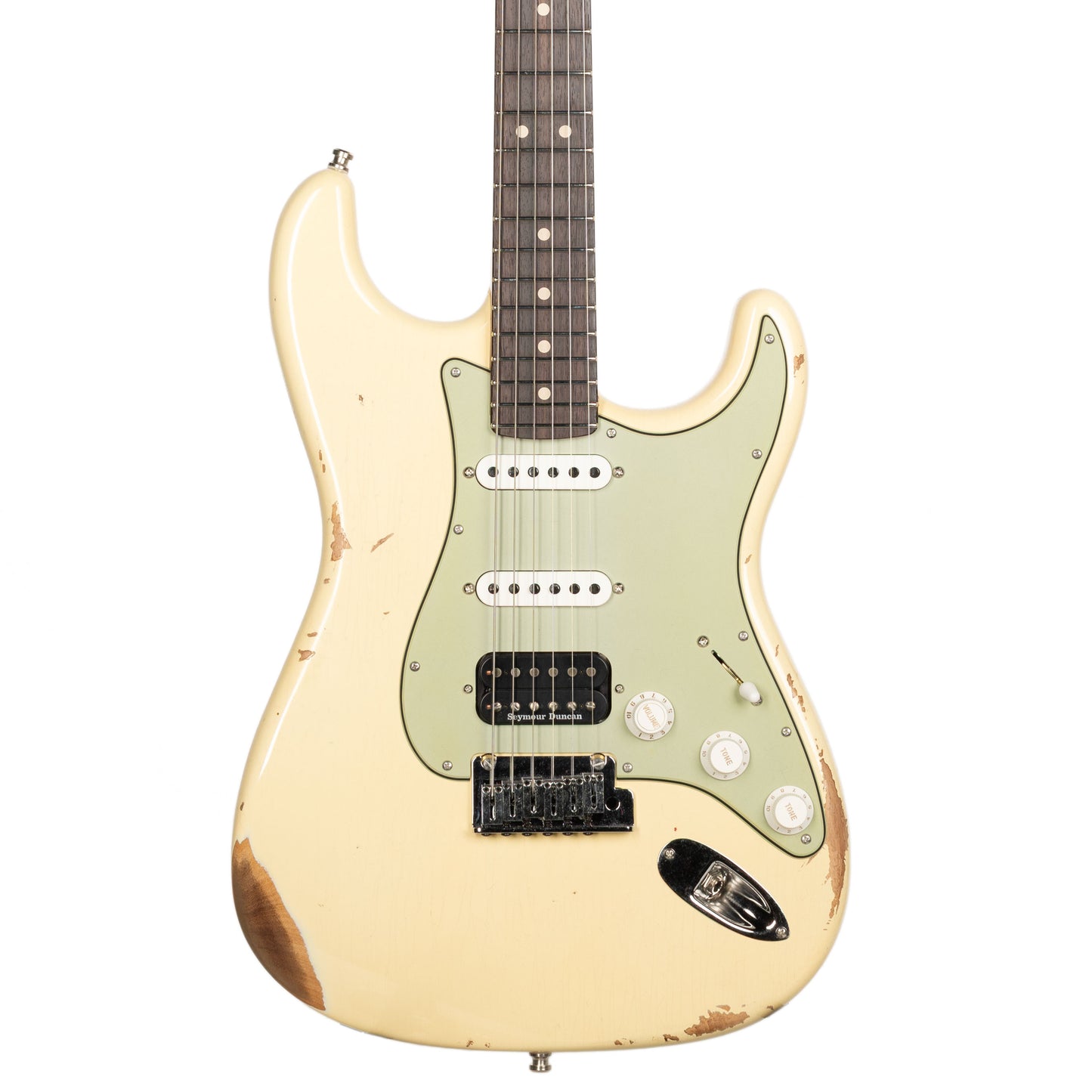 Fender Custom Shop Custom Deluxe HSS Stratocaster - Relic Vintage White