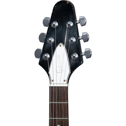 Gibson LTD 79 Flying V Kirk Hammett Electric Guitar - Aged Ebony