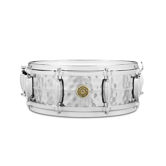 Gretsch USA Custom 5x14 Hammered Chrome Over Brass Snare Drum