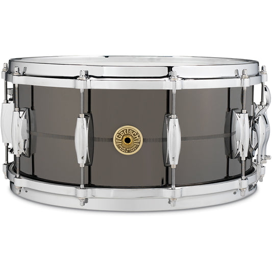 Gretsch Drums USA Solid Steel 6.5x14 Snare Drum Black Chrome