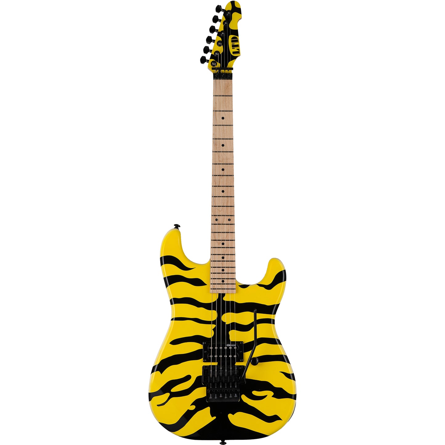 ESP LTD GL-200MT George Lynch Signature M1 Electric Guitar, Yellow w/ Tiger Graphic