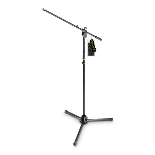 Gravity Stands Microphone Stand w/Folding Tripod Base & 2-Point Adjustment Boom