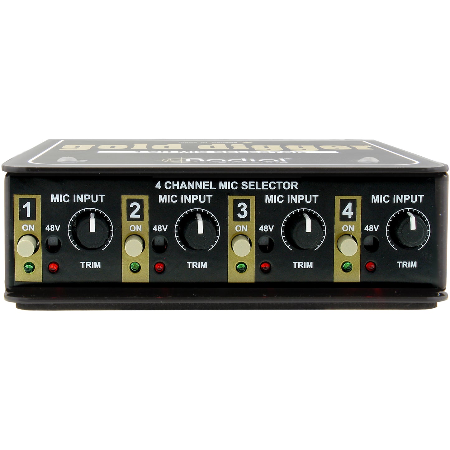 Radial Gold Digger Passive 4-Channel Mic Selector