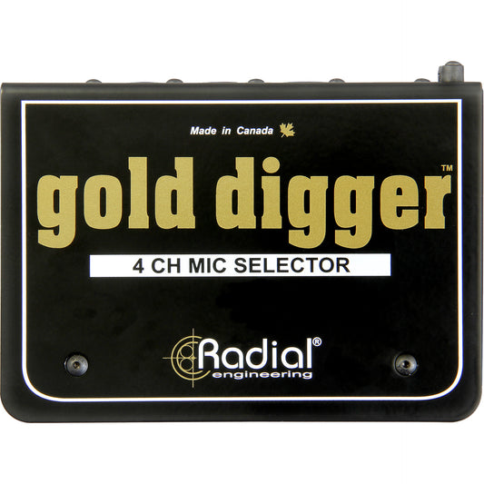 Radial Gold Digger Passive 4-Channel Mic Selector
