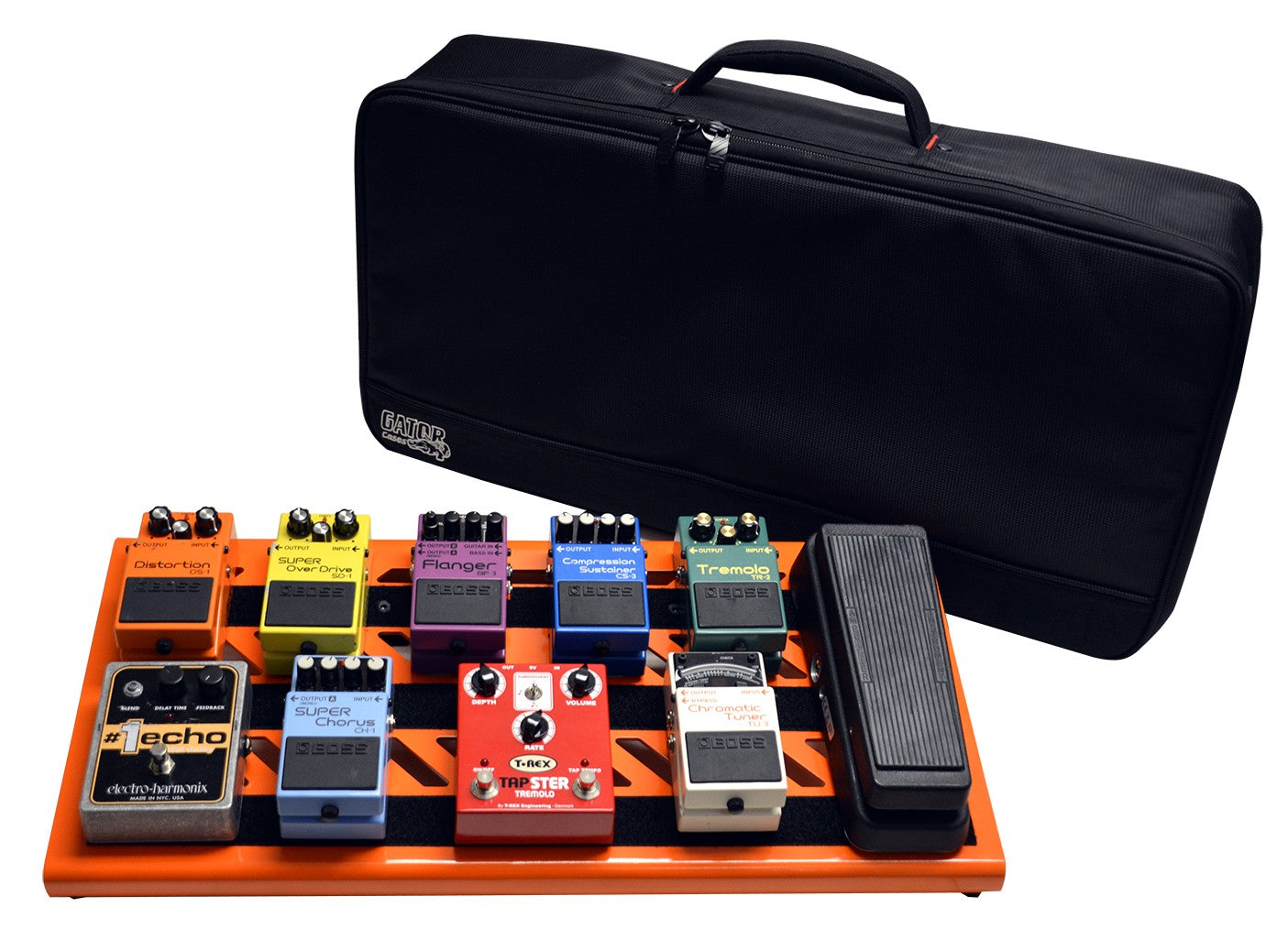 ehx pedal bag Gator GPB-BAK-OR Large Aluminum Pedal Board with Carry Bag, Orange – Alto Music