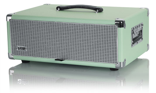 Gator GR-RETRORACK-3SG Vintage Amp Vibe Rack Case - 3U Seafoam Green