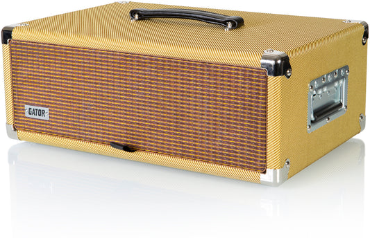 Gator GR-RETRORACK-3TW Vintage Amp Vibe Rack Case - 3U Tweed