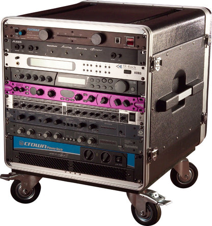 Gator GRC-Base-10 10U Rack Base w/ Casters, for Console Audio Rac