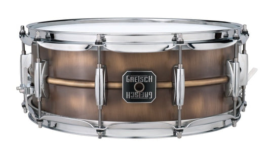 Gretsch S5514BB 5.5X14 Lug Brushed Brass Snare Drum