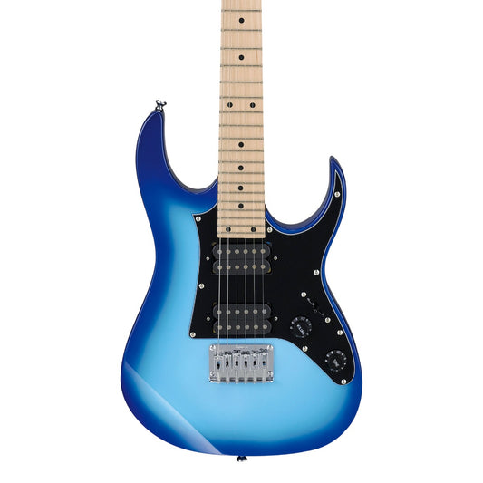 Ibanez GRGM21MBLT RG Mikro 6 String Electric Guitar in Blue Burst