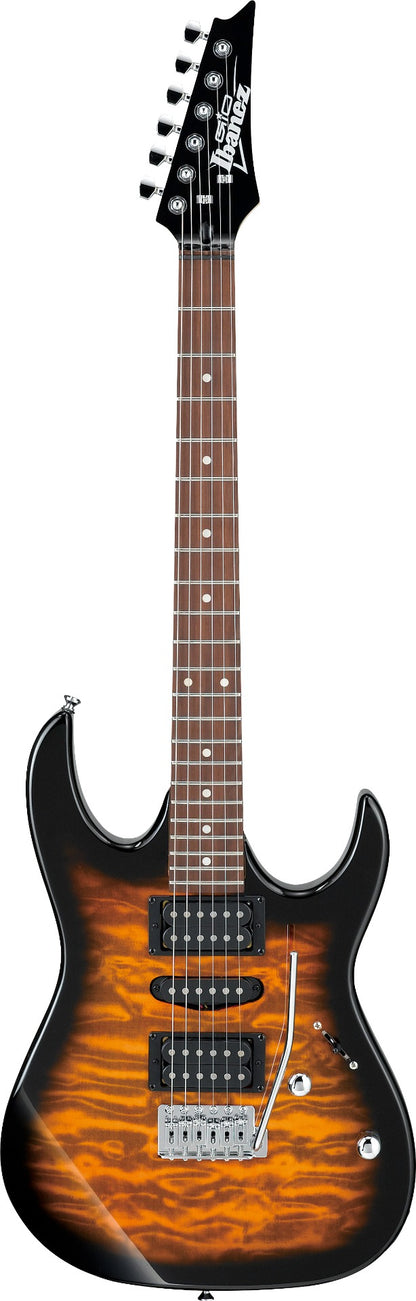 Ibanez GRX70QASB 6 String Electric Guitar in Suburst