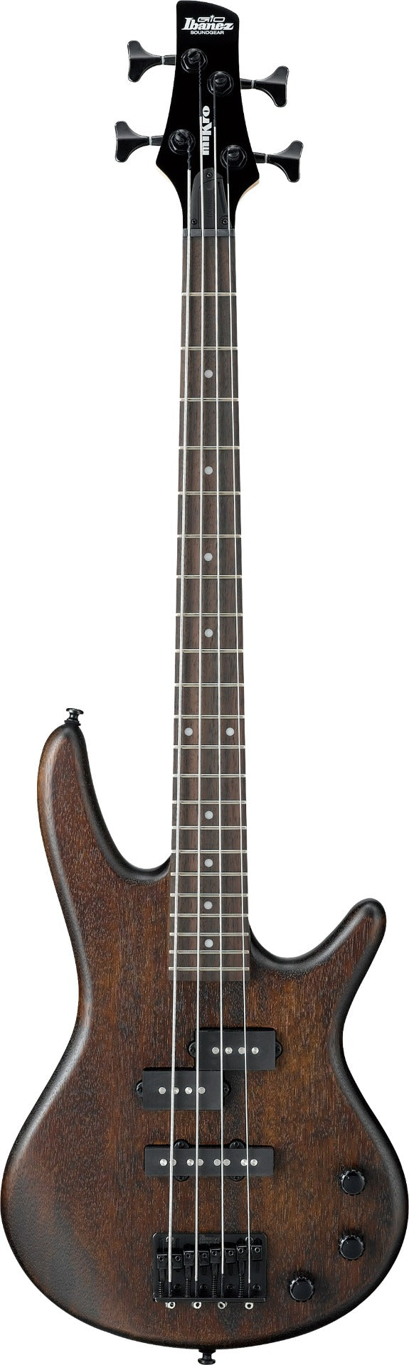 Ibanez GSRM20 Mikro 3/4 Size Electric Bass Guitar - Flat Walnut Finish