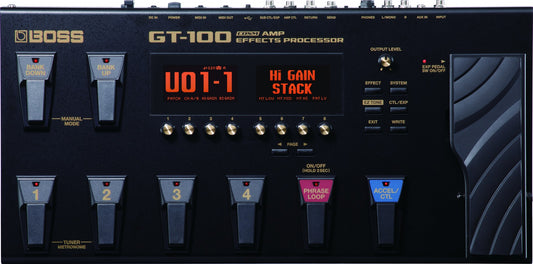 Boss GT-100 Guitar Amplifier Effects Guitar Processor