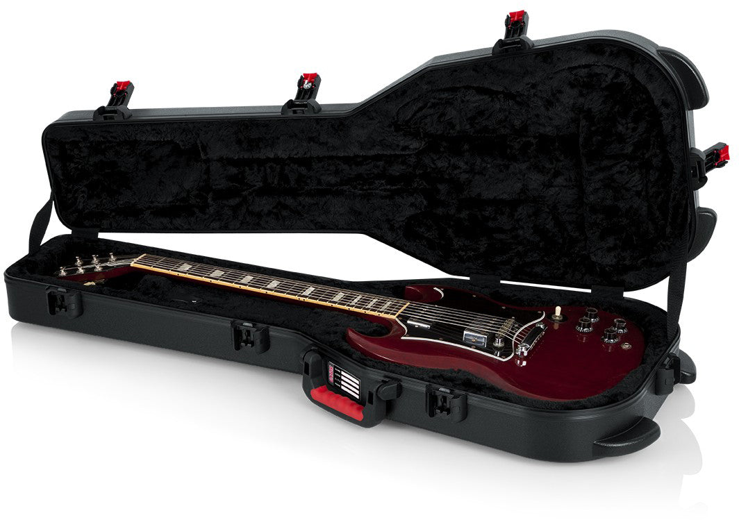 Gator Cases GTSA-GTRSG Electric Guitar Case for Double Cut-Away Guitars