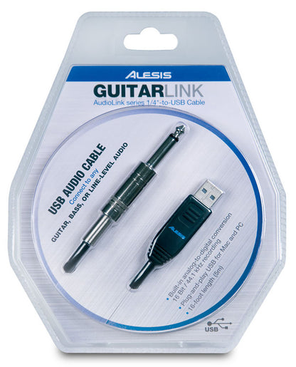 Alesis GuitarLink AudioLink Series 1/4-to-USB Cable