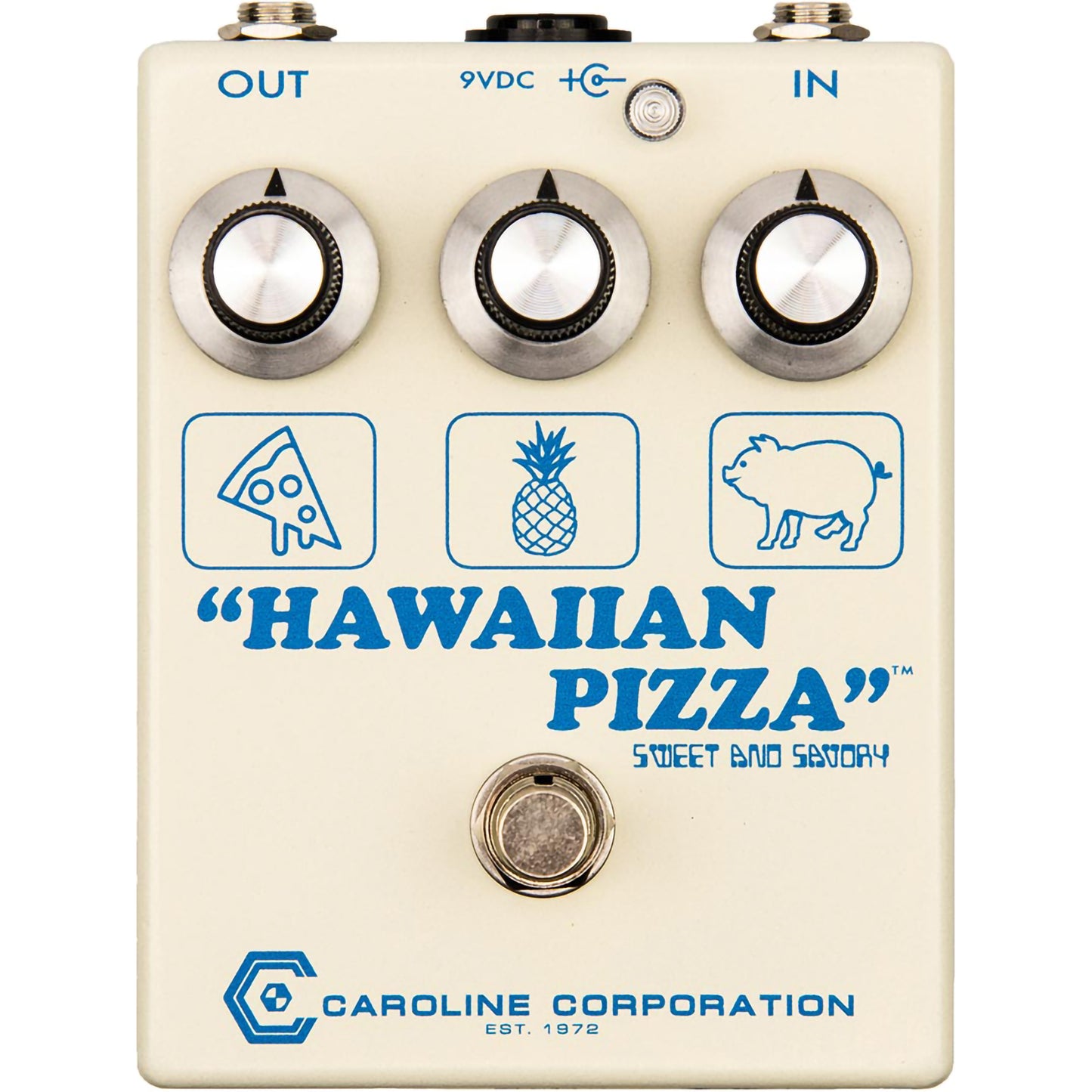 Caroline Guitar Co. Hawaiian Pizza Fuzz Pedal