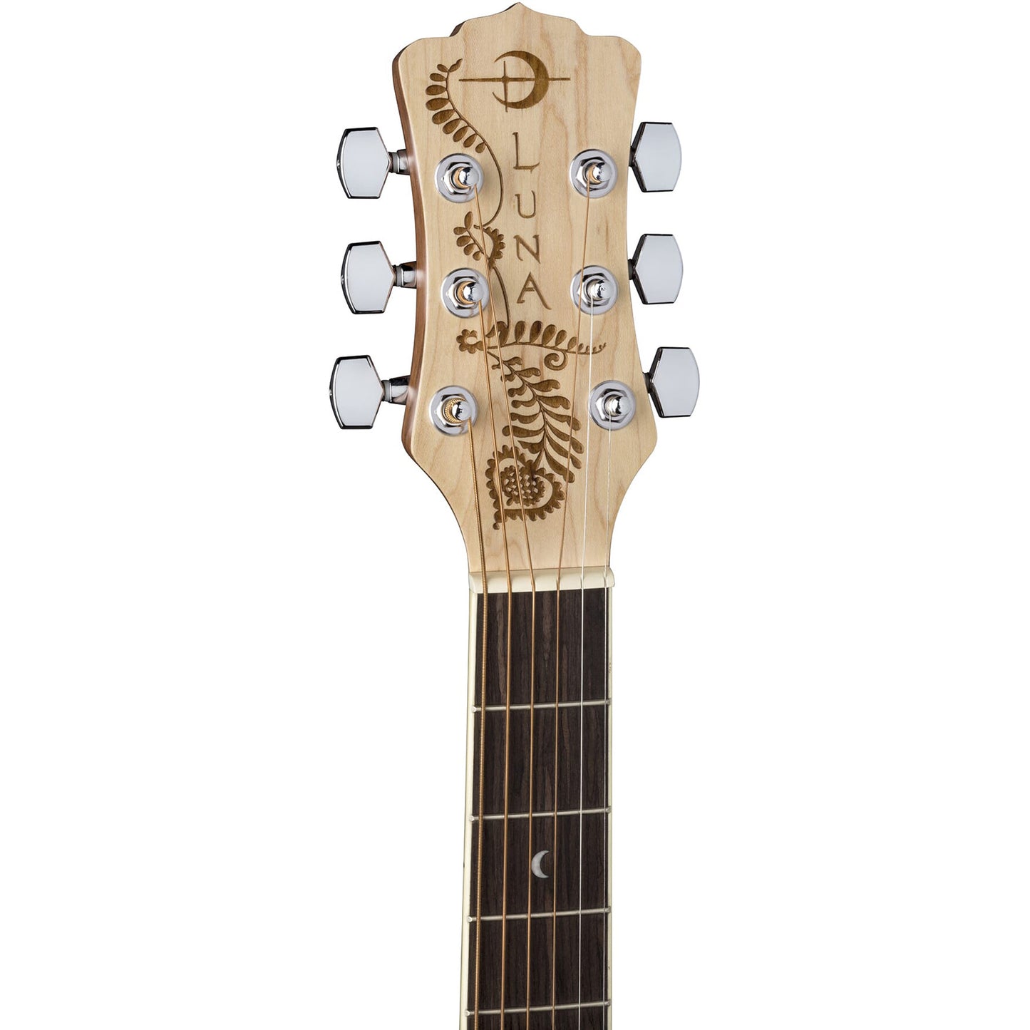Luna Guitars Henna Paradise Acoustic Electric Guitar - Open Pore Natural