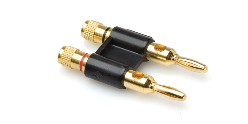 Hosa BNA-260BK Connector Dual Banana Bk