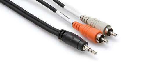 Hosa CMR-203 Y Cable 3.5mm TRS to RCA 3ft