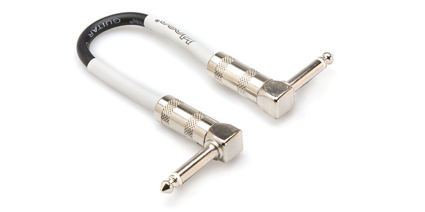 Hosa CPE-106 Guitar Patch Cable, Hosa Right-angle to Same, 6 in