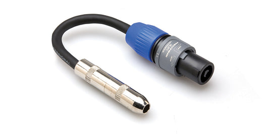 Hosa GSK-112 Speaker Adaptor 1/4"" TS - Speakon 6in