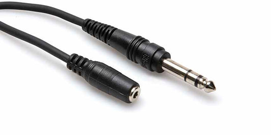 Hosa MHE-325 Headphone Ext 3.5mm to 1/4"" 25ft