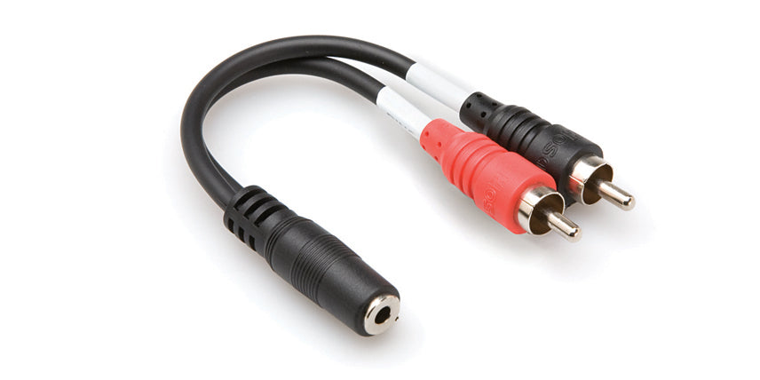 Hosa YMR-197 Y Cable 3.5mm TRS Female - RCA