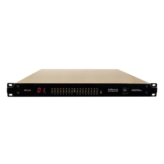 Millennia HV-316/16 16-channel Remote Control Ethernet Mic Preamp