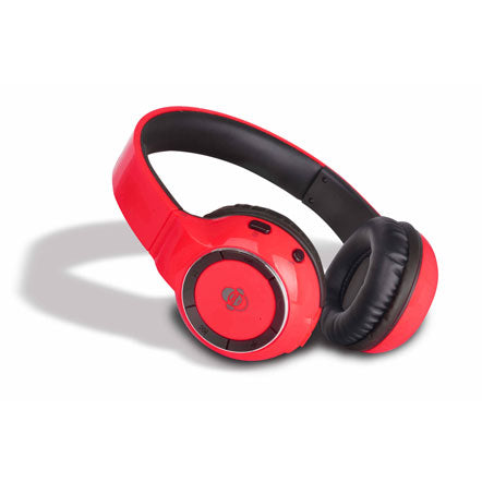 iDance Audio BLUE300R Red 300 Bluetooth Headphones