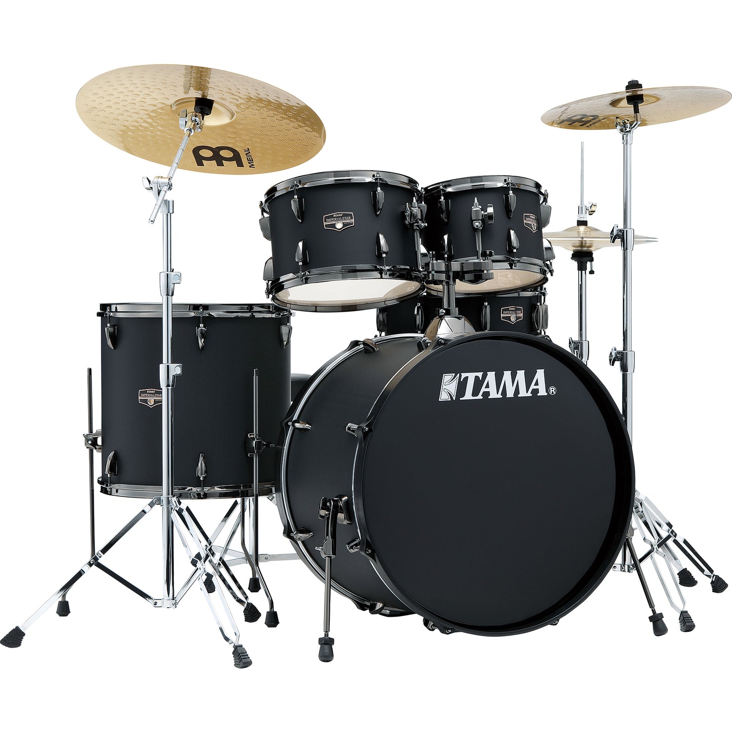 Tama Imperialstar Series 5-Piece Complete Drum Set - Blacked Out Black