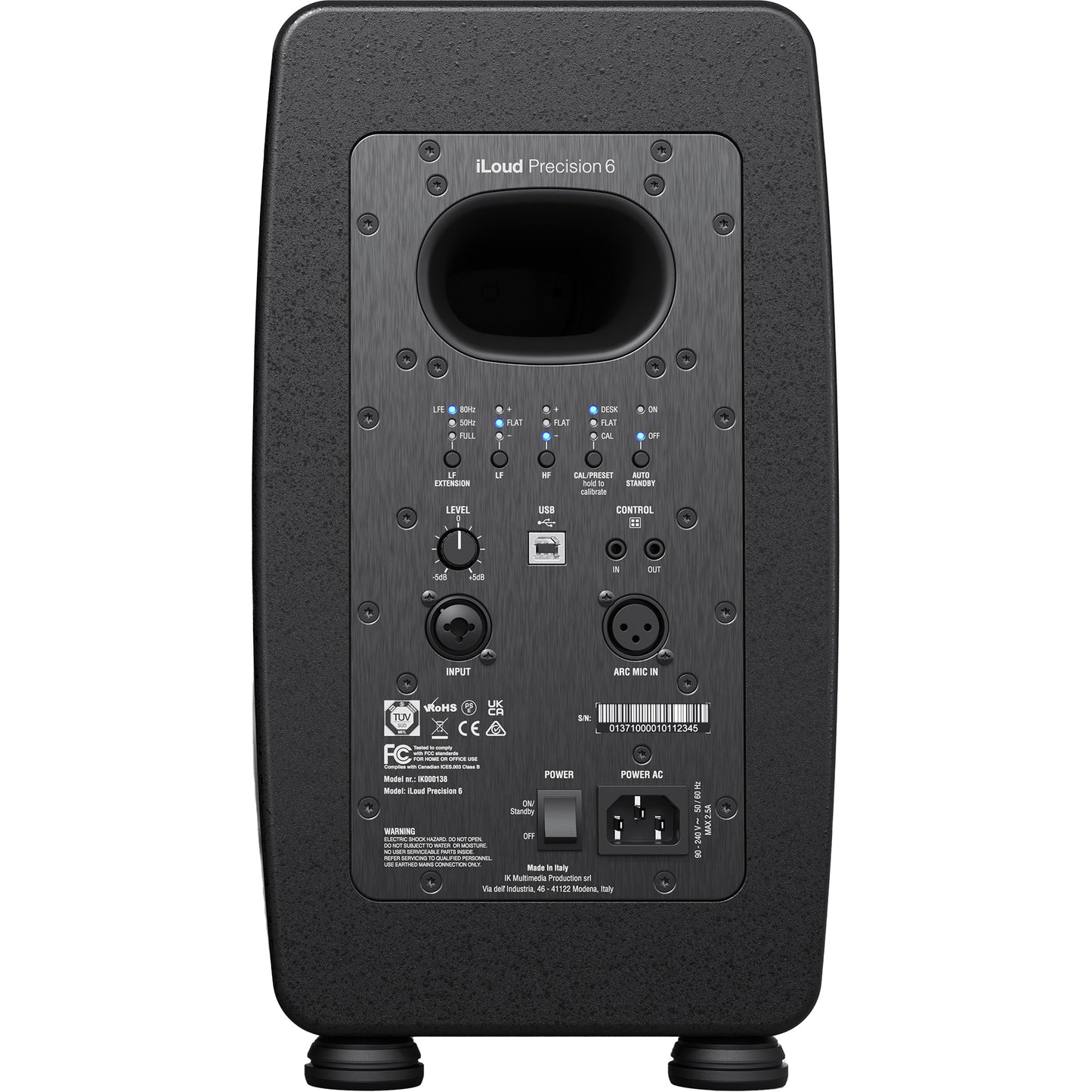 IK Multimedia iLoud Precision 6 6.5” Powered Studio Monitor - Black