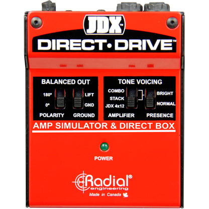 Radial JDX Direct-Drive Amp Simulator and DI Box