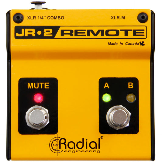 Radial JR-2 Remote Control with A/B Input Select and Mute with LED indicators
