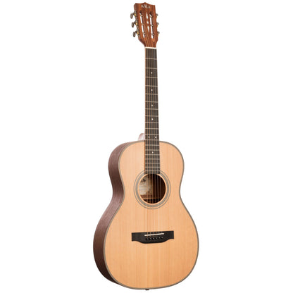 Kala KA-GTR-PLR Solid Cedar Top Parlor Guitar with Gig Bag