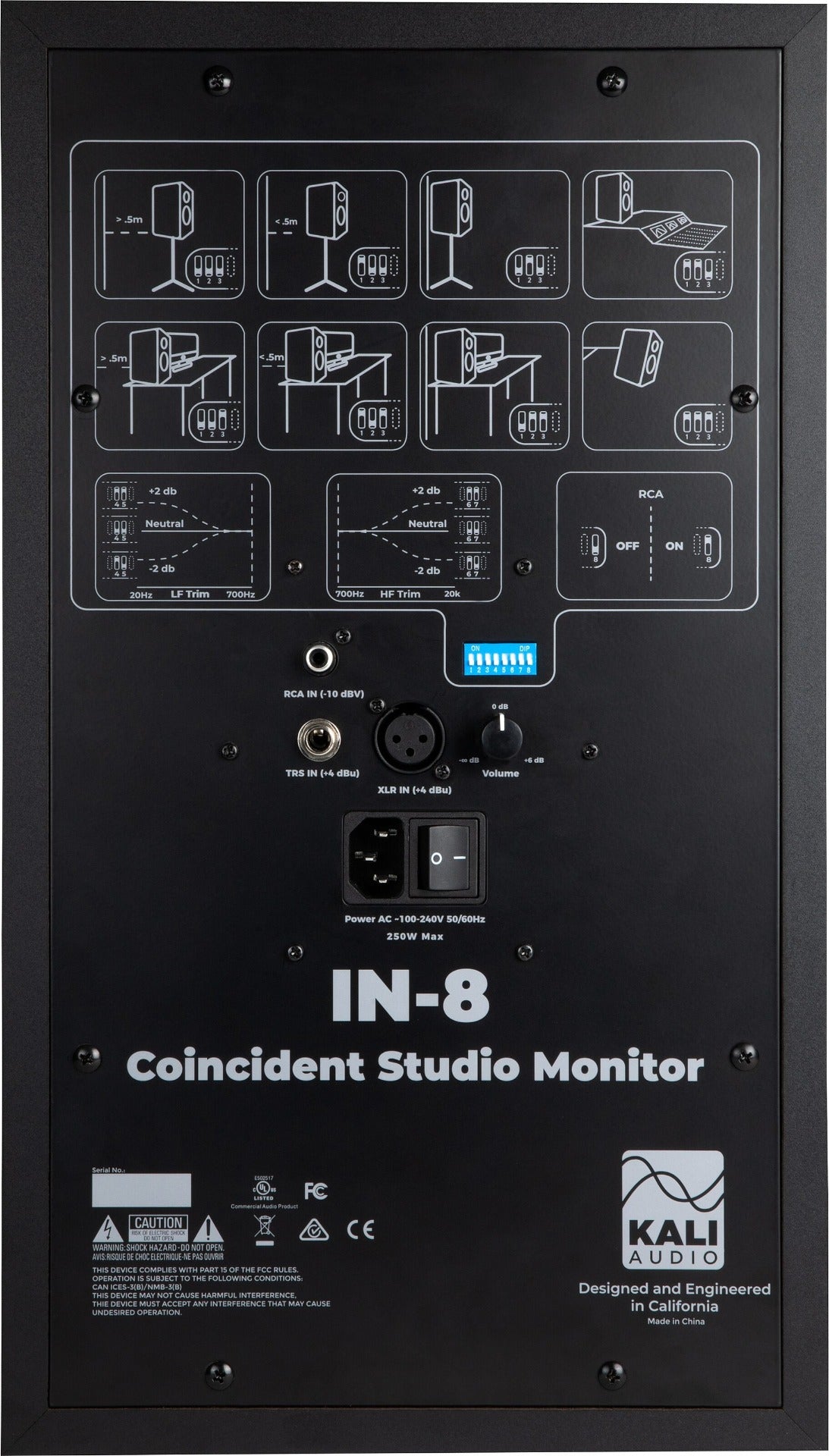 Kali Audio IN-8 3-Way Powered Studio Monitor