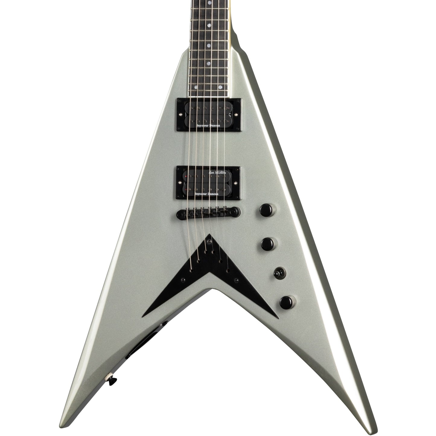 Kramer Dave Mustaine Vanguard Electric Guitar w/ Case - Silver Metallic